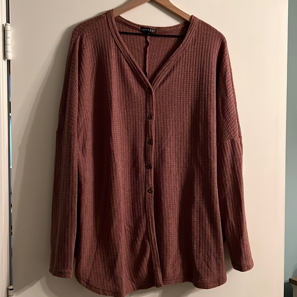 Mauve knit top
